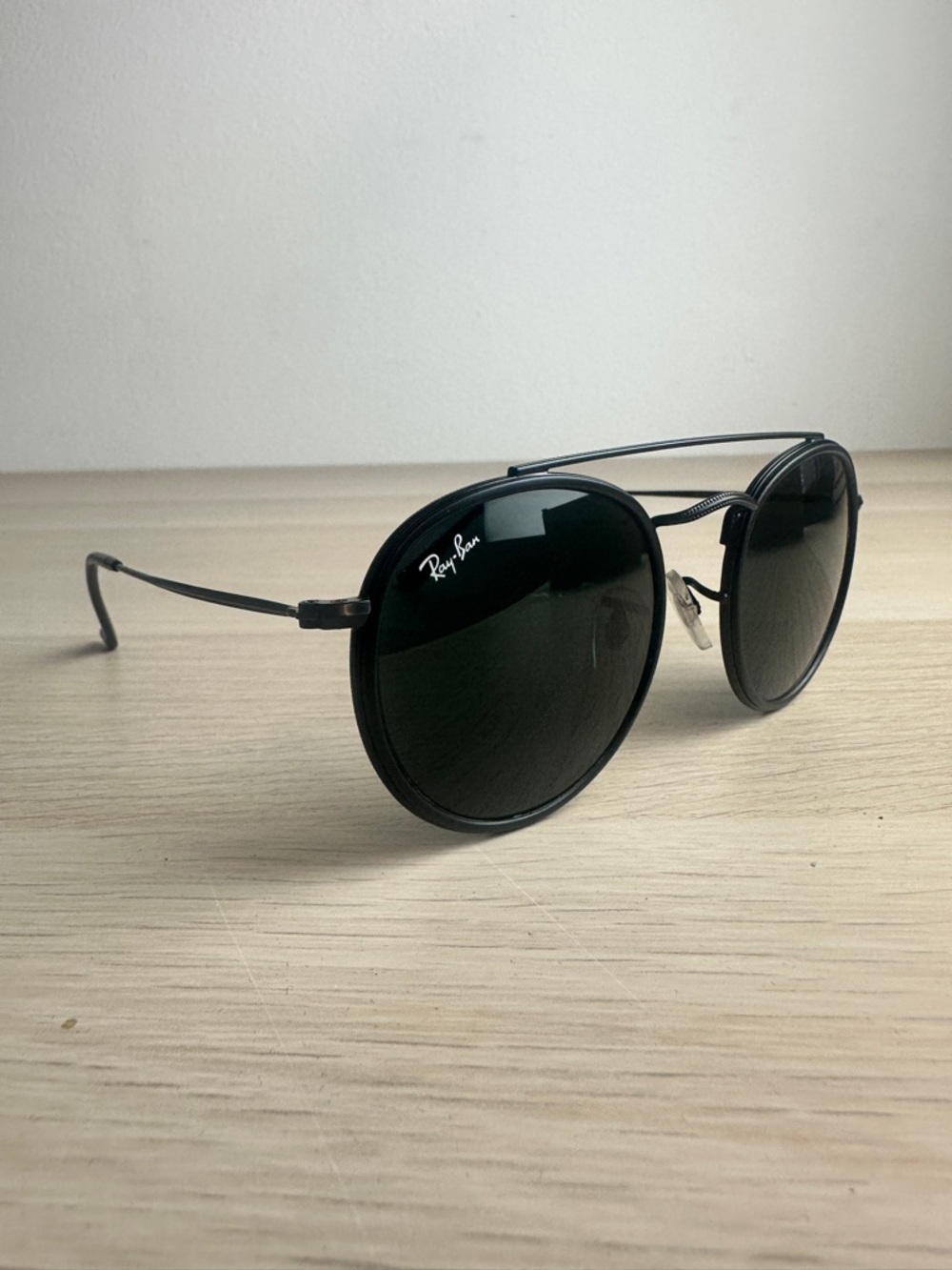 Ray-Ban RB3647 Double Bridge Round Sunglasses